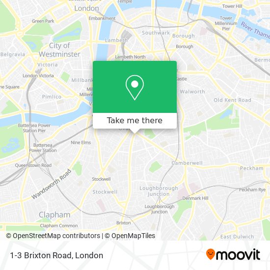 1-3 Brixton Road map