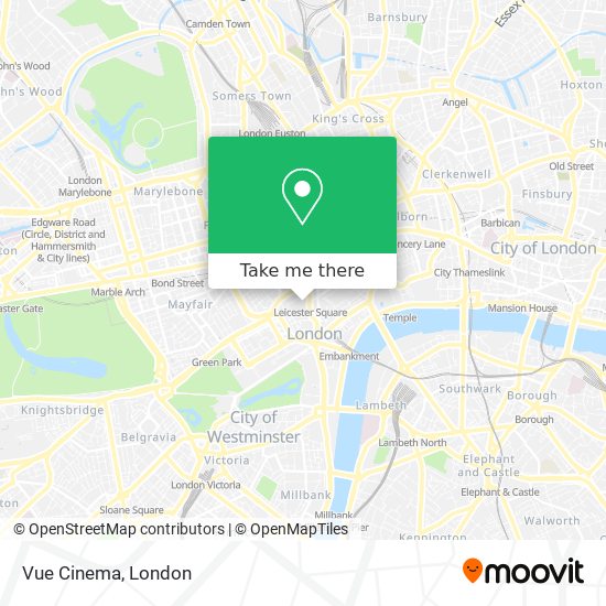 Vue Cinema map