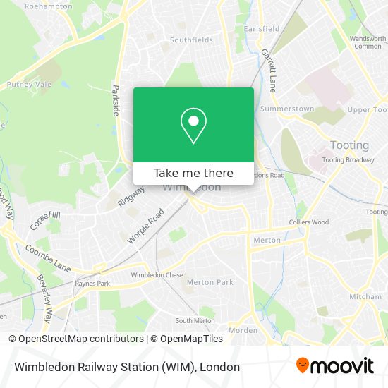 Wimbledon Railway Station (WIM) map