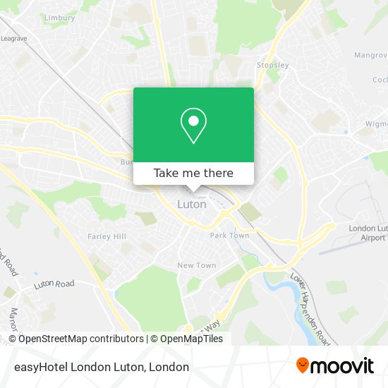 easyHotel London Luton map