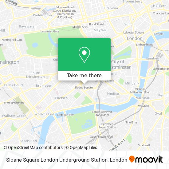 Sloane Square London Underground Station map