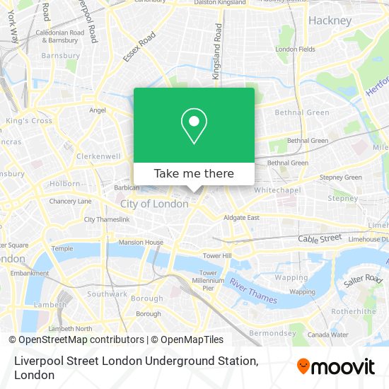 Liverpool Street London Underground Station map