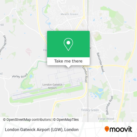 London Gatwick Airport (LGW) map