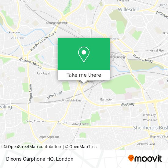 Dixons Carphone HQ map