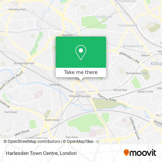 Harlesden Town Centre map