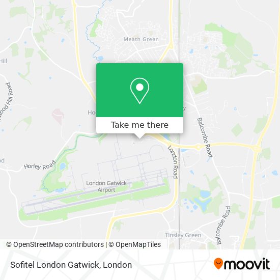 Sofitel London Gatwick map