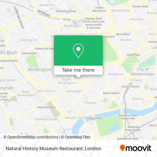 Natural History Museum Restaurant map