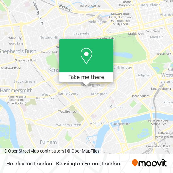 Holiday Inn London - Kensington Forum map