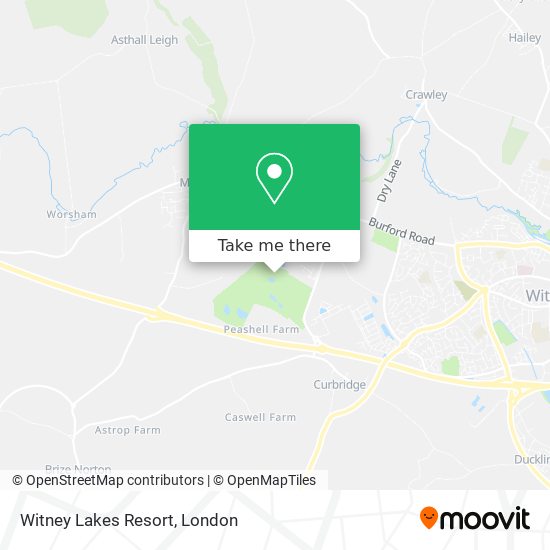 Witney Lakes Resort map