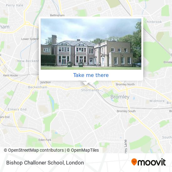 Bishop Challoner School map