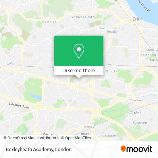 Bexleyheath Academy map