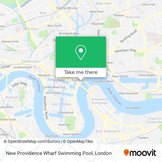 New Providence Wharf Swimming Pool map