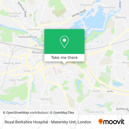 Royal Berkshire Hospital - Maternity Unit map