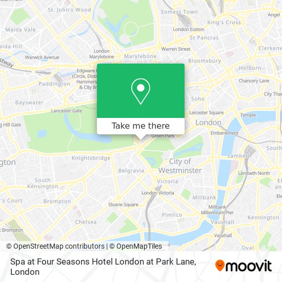 Spa at Four Seasons Hotel London at Park Lane map