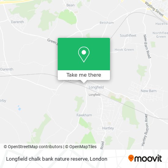 Longfield chalk bank nature reserve map