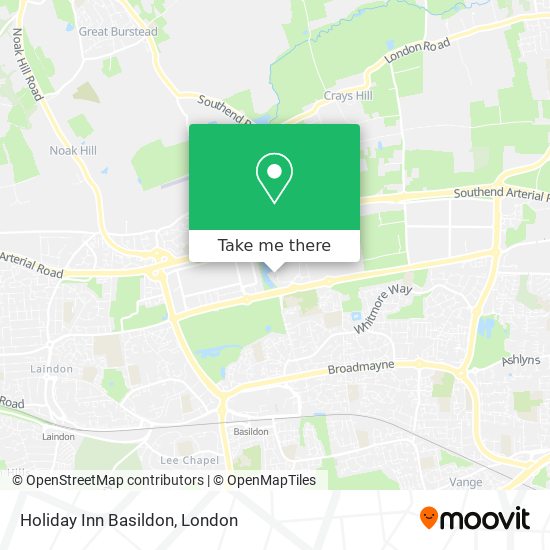 Holiday Inn Basildon map