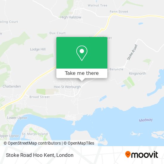 Stoke Road Hoo Kent map