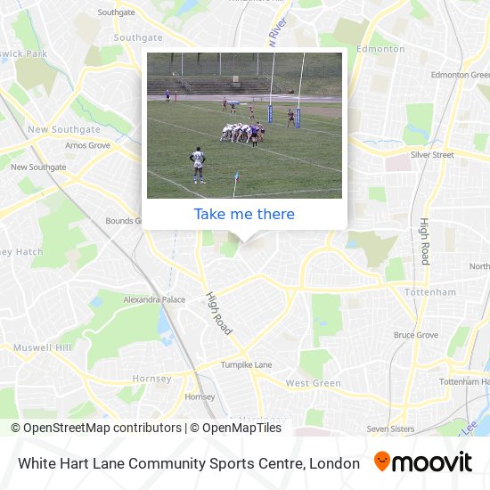White Hart Lane Community Sports Centre map