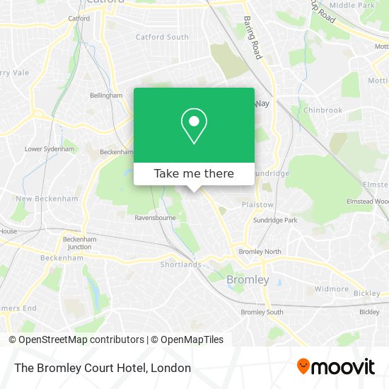 The Bromley Court Hotel map