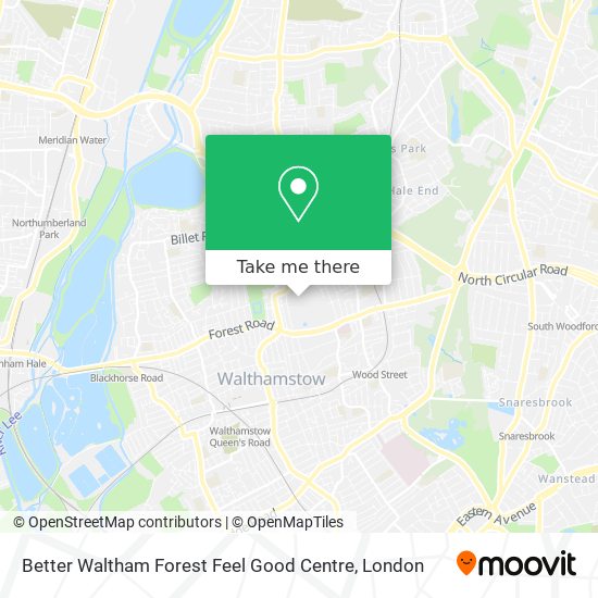 Better Waltham Forest Feel Good Centre map