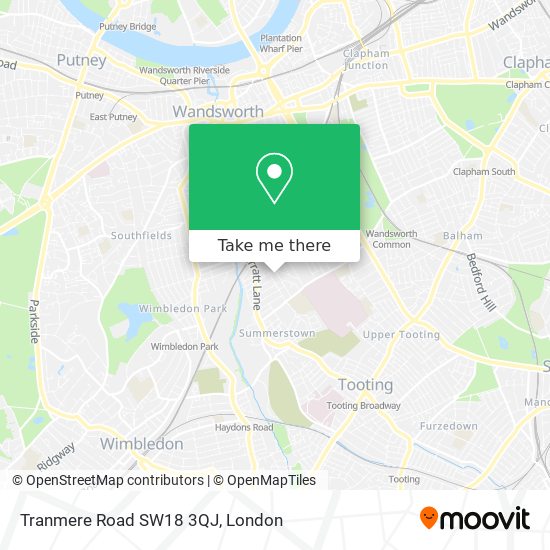 Tranmere Road SW18 3QJ map
