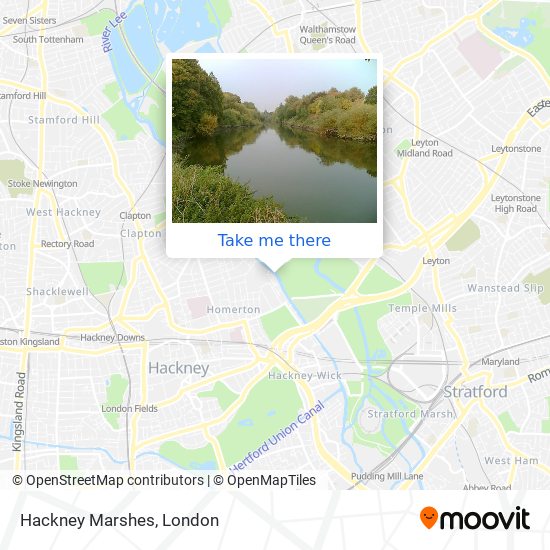 Hackney Marshes map