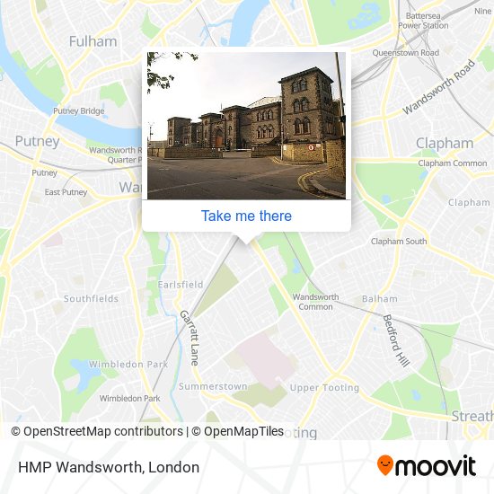 HMP Wandsworth map