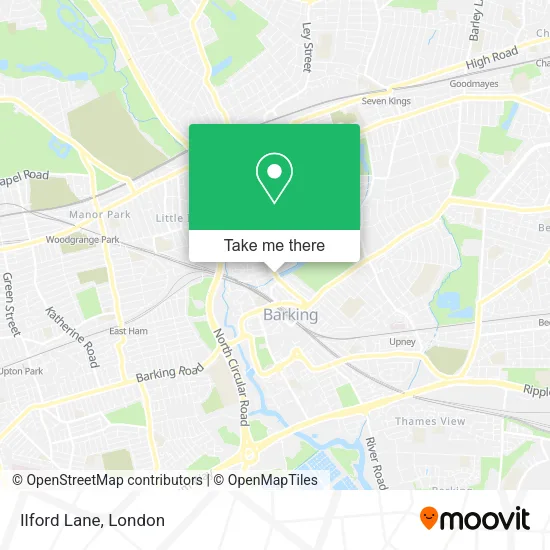 Ilford Lane map