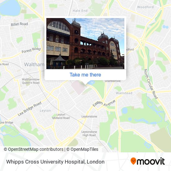 Whipps Cross University Hospital map