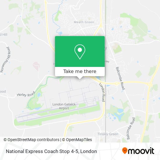 National Express Coach Stop 4-5 map