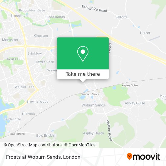 Frosts at Woburn Sands map