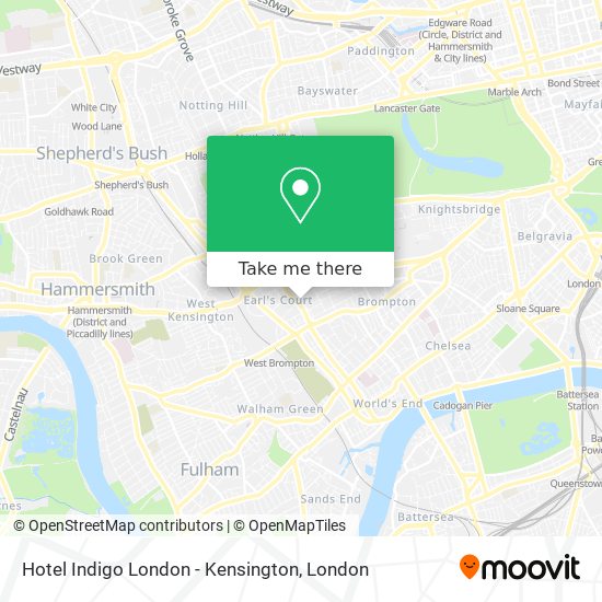 Hotel Indigo London - Kensington map
