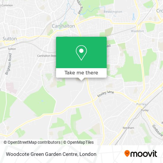 Woodcote Green Garden Centre map