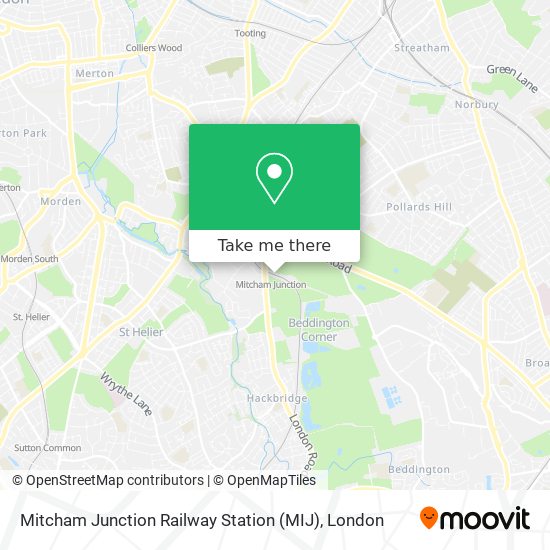 Mitcham Junction Railway Station (MIJ) map
