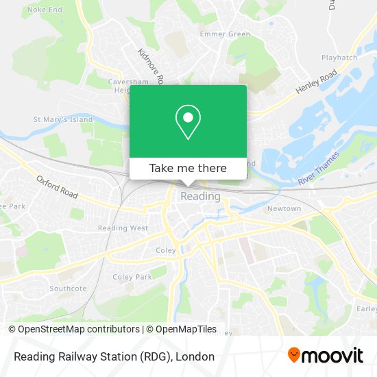 Reading Railway Station (RDG) map