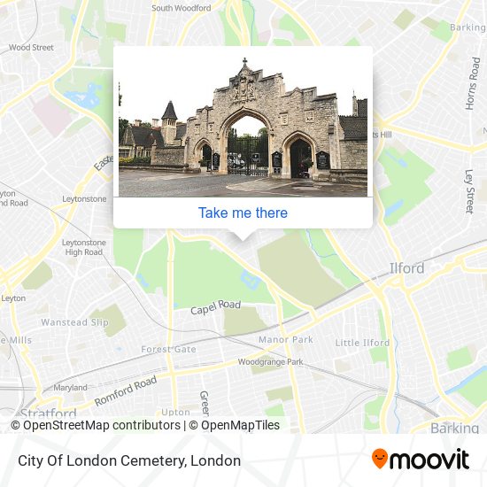City Of London Cemetery map