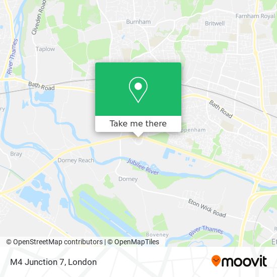 M4 Junction 7 map