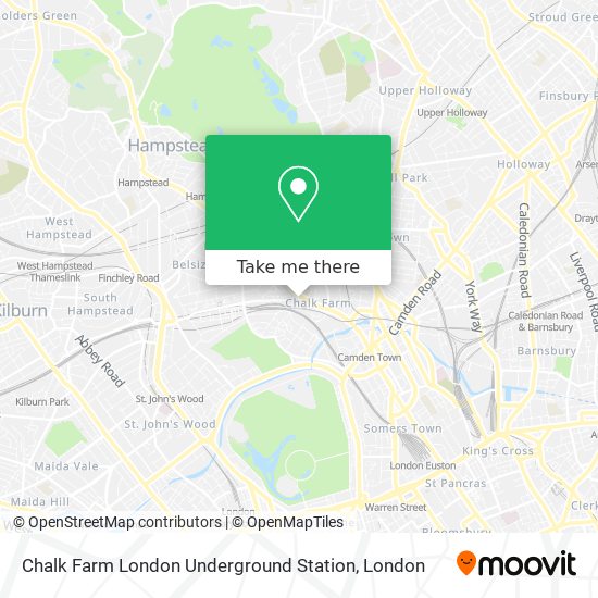 Chalk Farm London Underground Station map