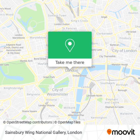 Sainsbury Wing National Gallery map