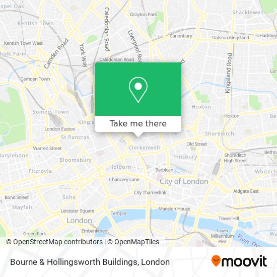 Bourne & Hollingsworth Buildings map