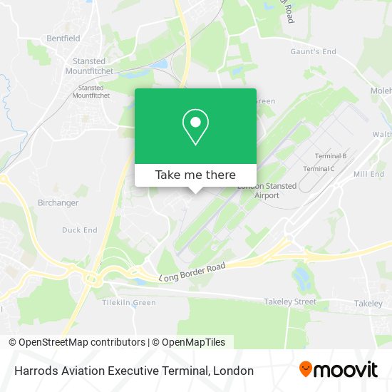 Harrods Aviation Executive Terminal map