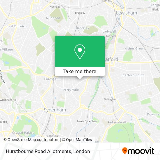 Hurstbourne Road Allotments map