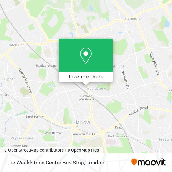 The Wealdstone Centre Bus Stop map