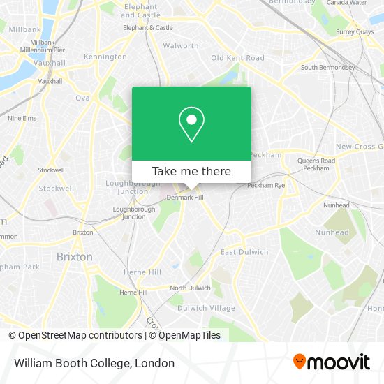 William Booth College map