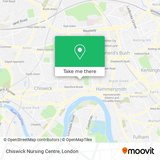 Chiswick Nursing Centre map
