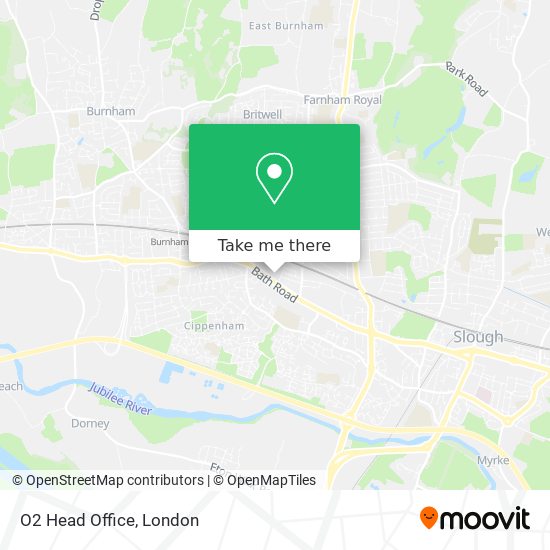 O2 Head Office map