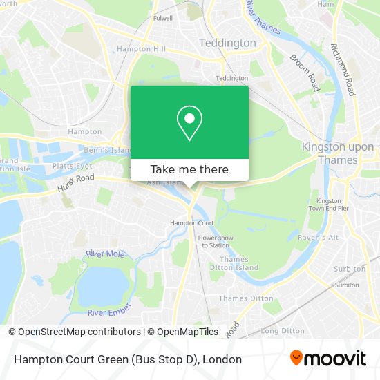 Hampton Court Green (Bus Stop D) map