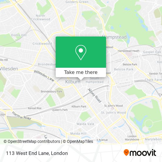 113 West End Lane map