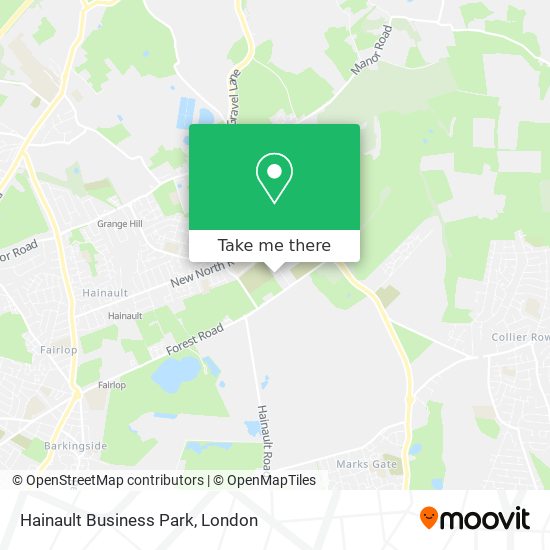 Hainault Business Park map
