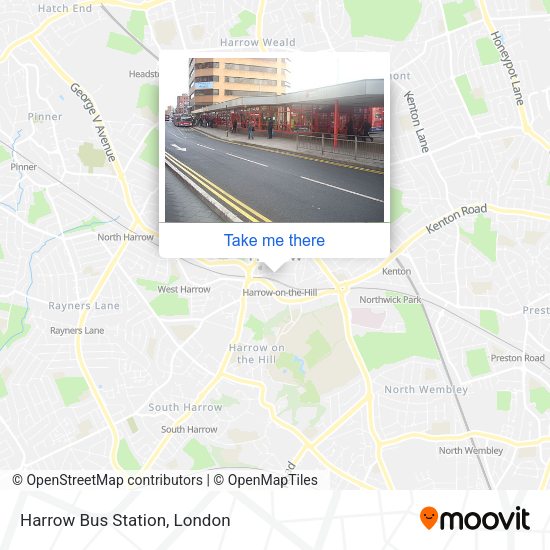 Harrow Bus Station map